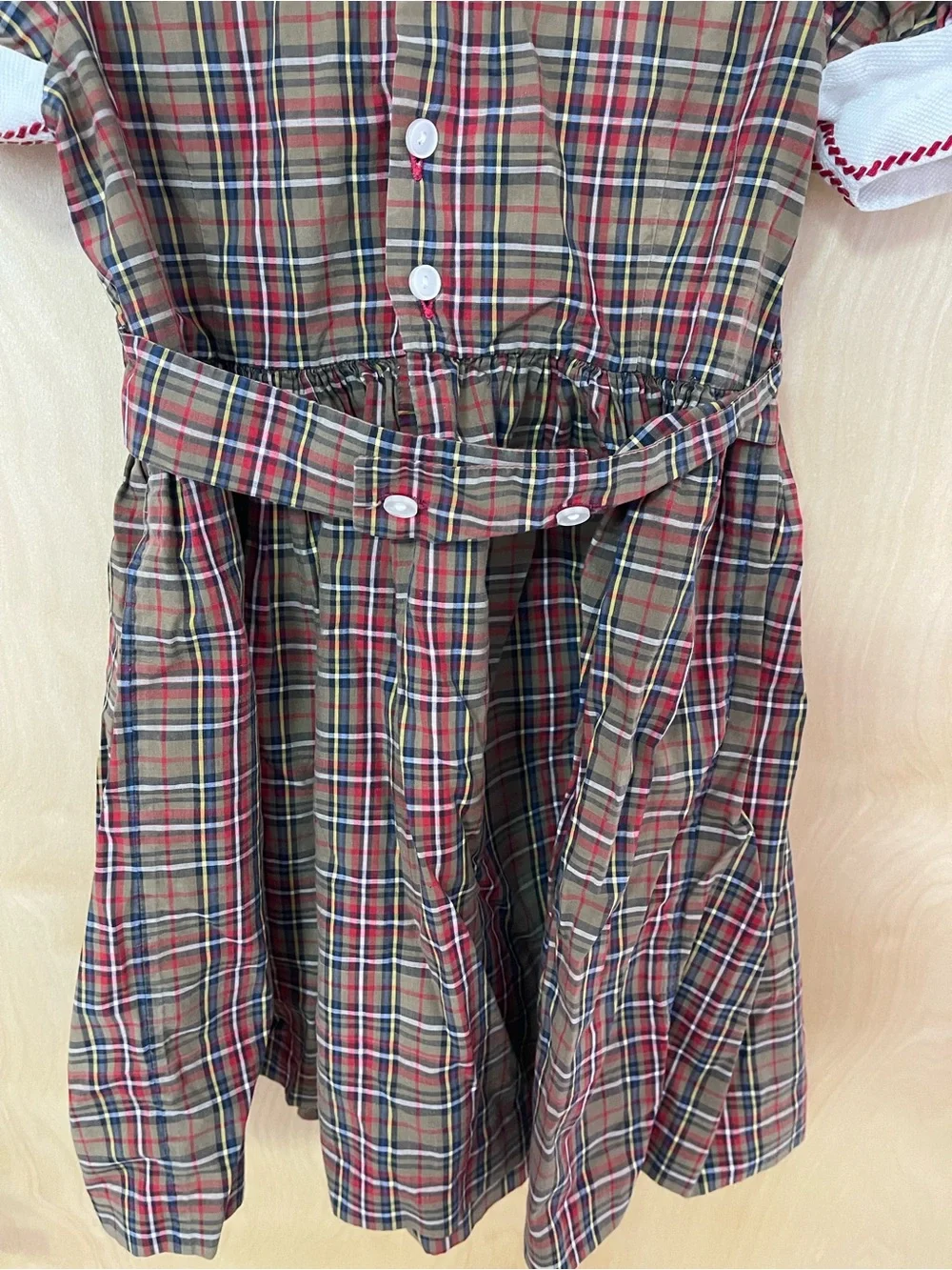 Vintage Toddler Plaid Dress